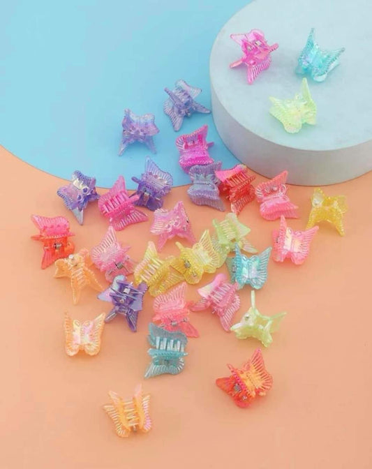 Girls butterfly claw clips
