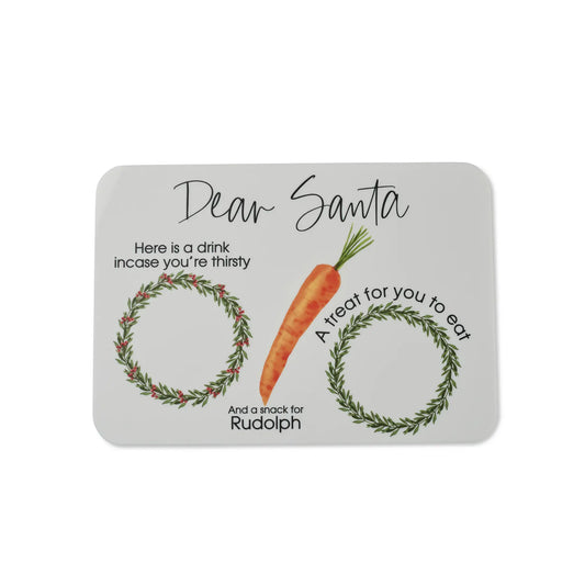 Acrylic Christmas Snack Plate - Santa