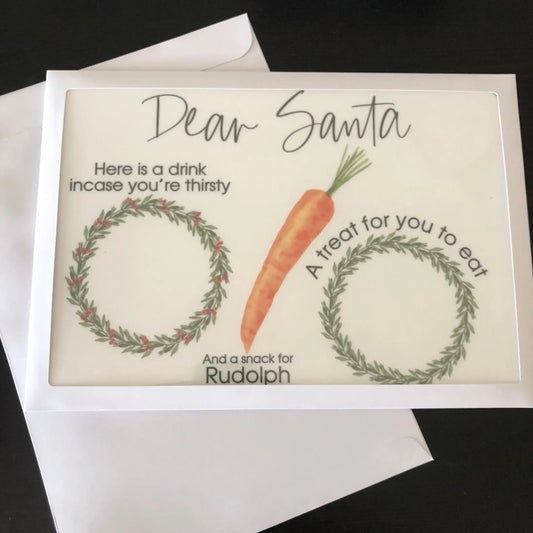 Acrylic Christmas Snack Plate - Santa